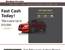 Tablet Screenshot of newmexicotitleloansinc.com